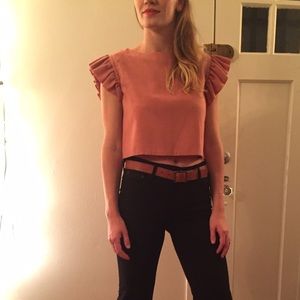Vintage pink crop top