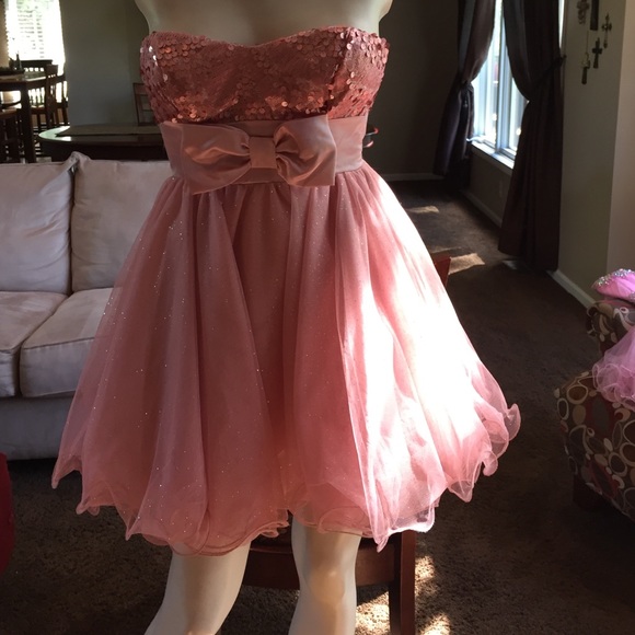 Beautiful Pink Homecoming Dress