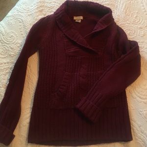 Burgundy sweater