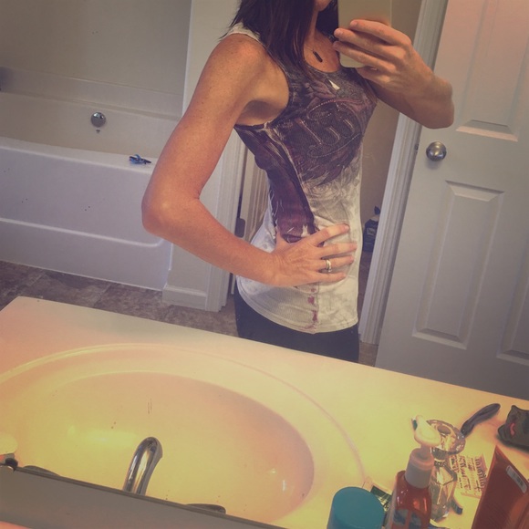 Sinful tank with bling