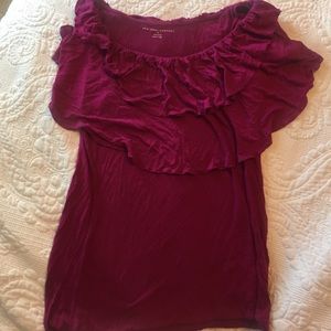 New York & Company top with ruffle