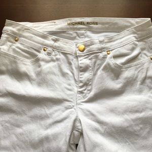 MICHAEL Michael Kors White Skinny Jeans
