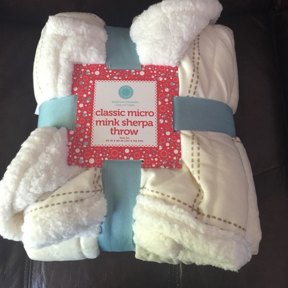 Classic micro mink Sherpa throw
