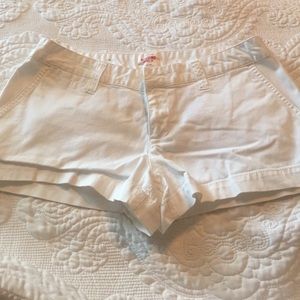 White cotton shorts