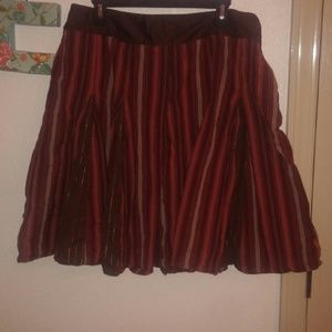 🍄 Apt 9 striped a line skirt 16w