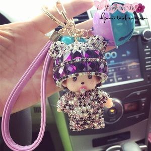 Bling bling baby monkey with bells