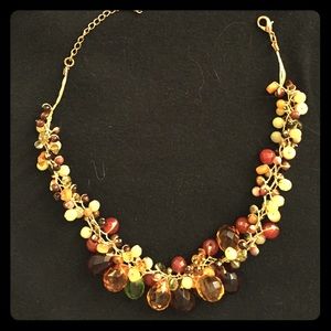 Autumn colors beaded necklace