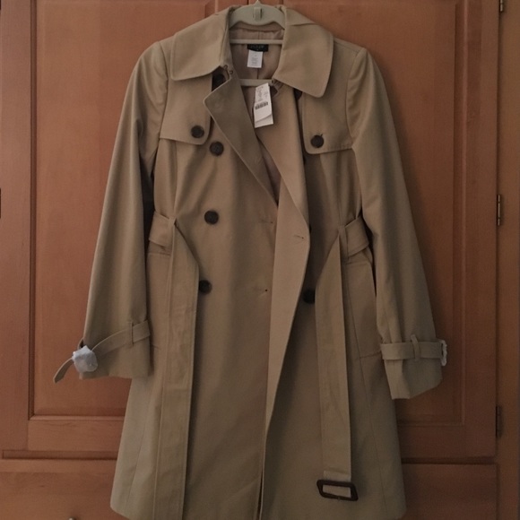 NWT JCrew Classic belted trench