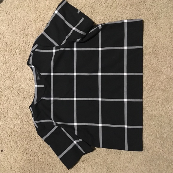 Checkered Banana Republic Crop Top