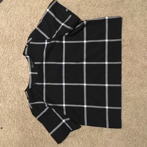 Checkered Banana Republic Crop Top