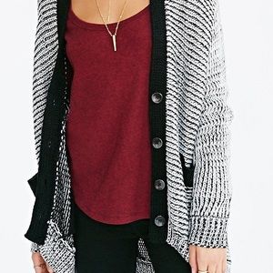 Lucca Couture High Low Marled Cardigan