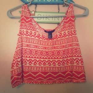 Adorable tribal crop top!