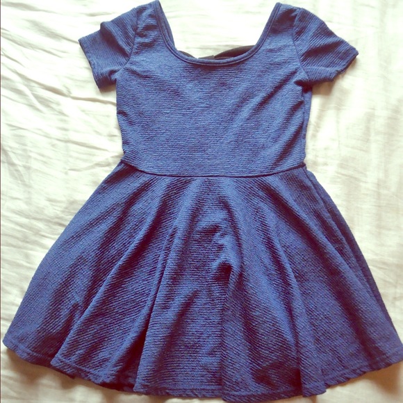 Blue backless sundress