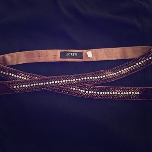 Beautiful brown crystal belt J. Crew