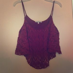 Cute lace crop top!
