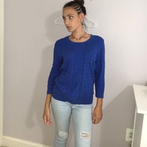 Royal blue sweater