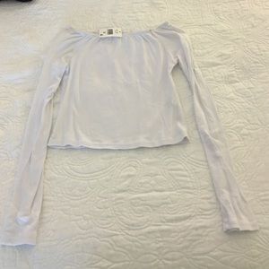 Brandy Melville white off the shoulder shirt new