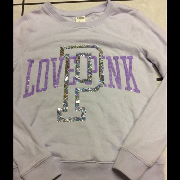 PINK bling sweater XS