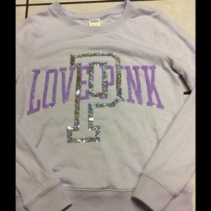 PINK bling sweater XS