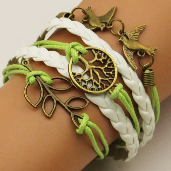 TREE OF LIFE/DOVES INFINITY BRACELET - Picture 1 of 3