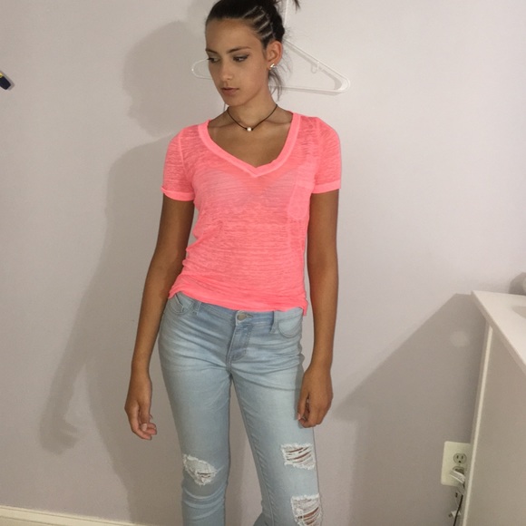 Coral v neck