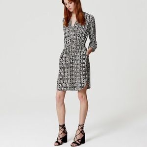 Loft diamond tie short dress size S
