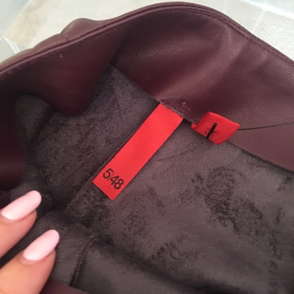 🎉HP!!🎉NWT Plum Colored Vegan Leather Skirt - Picture 3 of 4