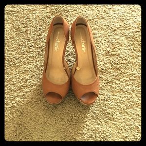 Charming Charlie's Camel wedges