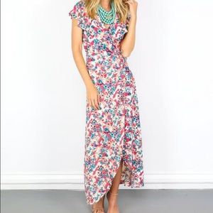 NWOT Adorable Floral Wrap Dress