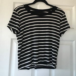 Black and White Striped T-Shirt
