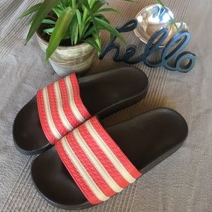 Adidas slide sandals! 💗💗💗