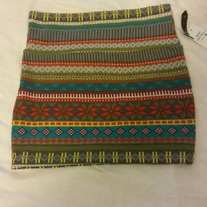 New Multi-color mini skirt