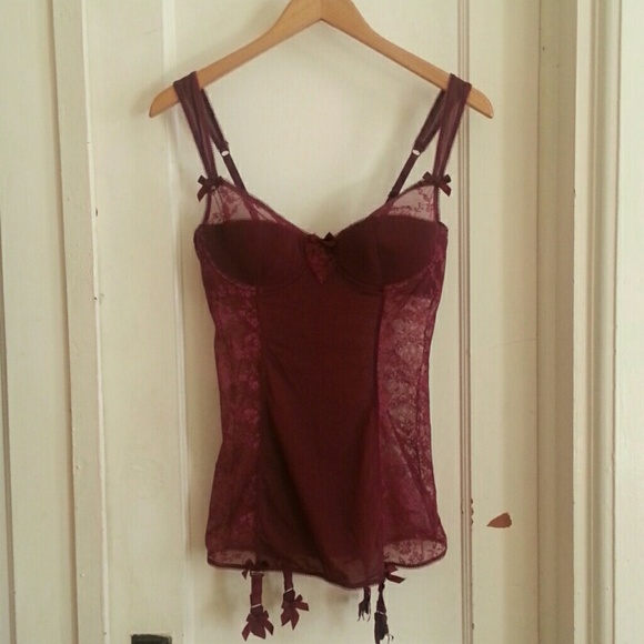 Victoria's Secret lace garter slip