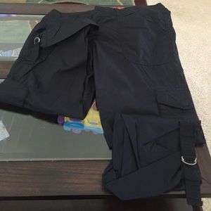 Limited Drew Fit Cargos. Size 6. Black. NWOT