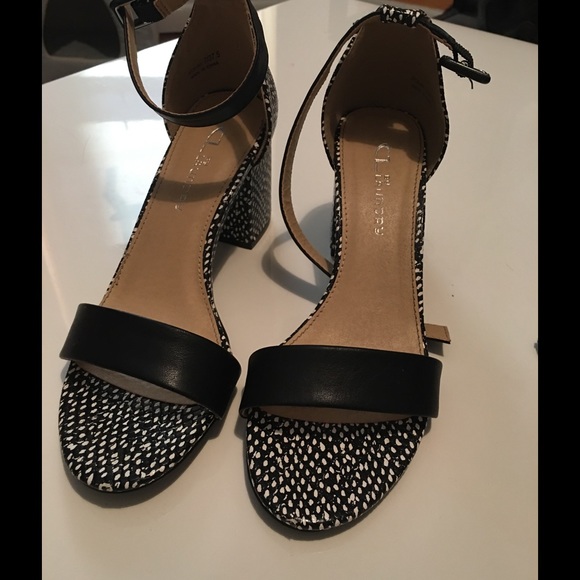 Black and White Polka Dot Sandals