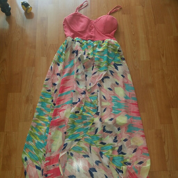 Bright pink dress