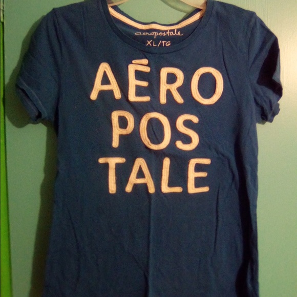 Blue Aeropostale shirt