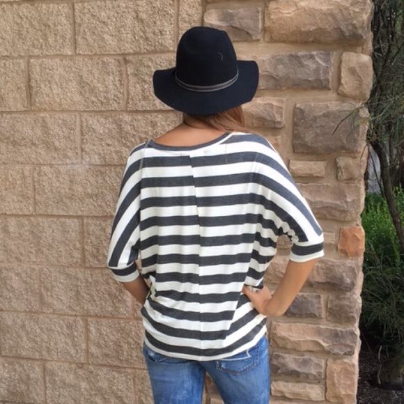 Striped Dolman Top - Picture 3 of 3