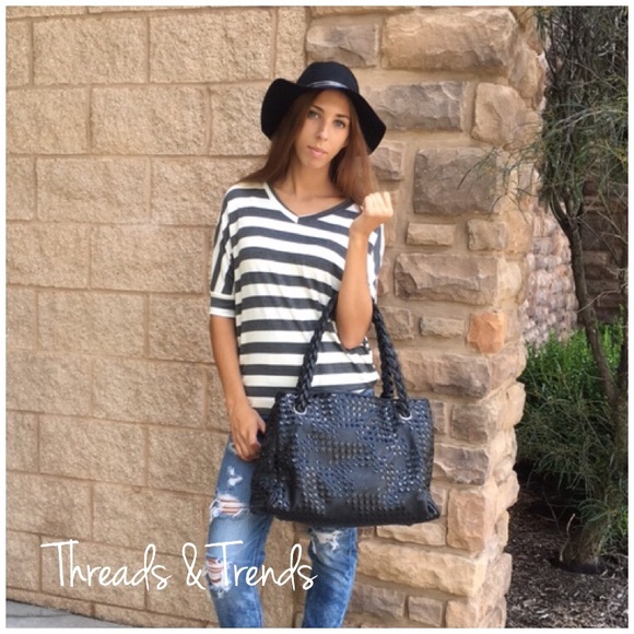 Striped Dolman Top - Picture 2 of 3