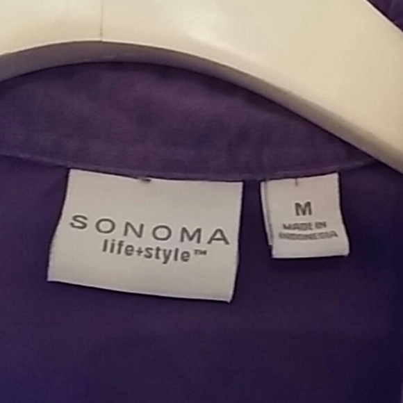 Sonoma Brushed Lavender Zip Jacket, M #0101 - Picture 2 of 4