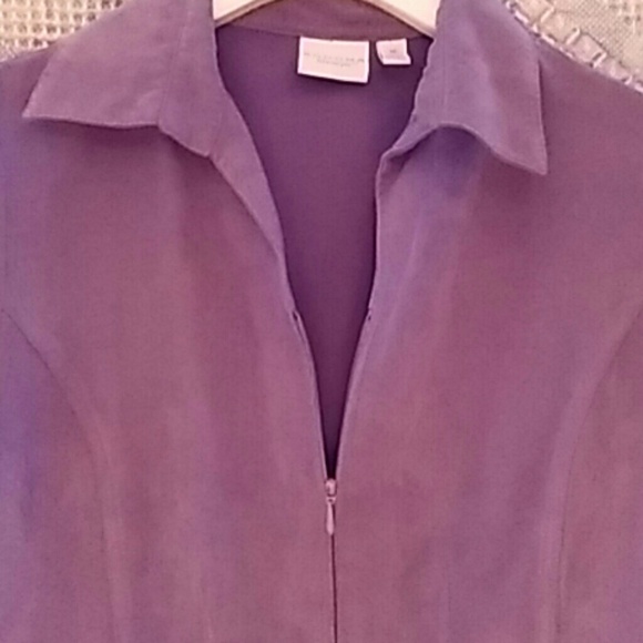 Sonoma Brushed Lavender Zip Jacket, M #0101 - Picture 3 of 4