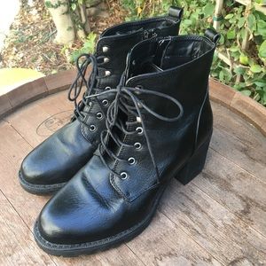 High Heel Combat Boot
