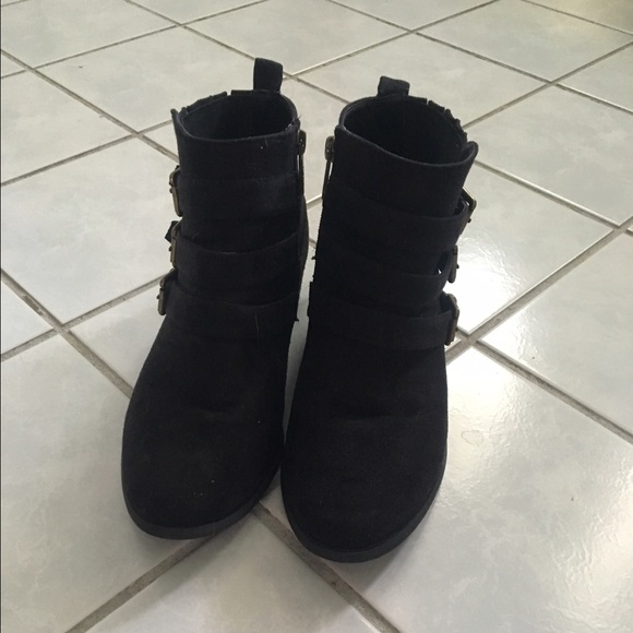 Faux Suede Ankle Booties