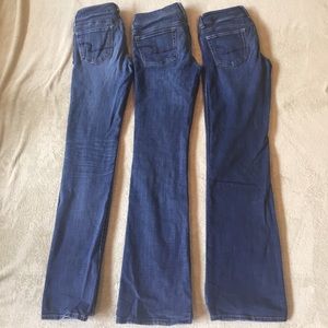 Set of 3 American Eagle jeans (6 long)