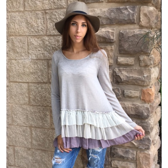 Lavender Baby Doll Blouse - Picture 3 of 4