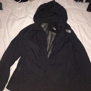 Black North Face Rain Jacket