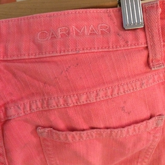 LF Carmar bright pink high waisted jean shorts - Picture 4 of 4