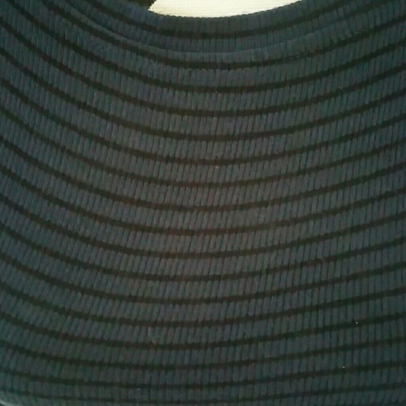 BCBG Blue/Black Striped Body con Dress NWOT - Picture 2 of 3