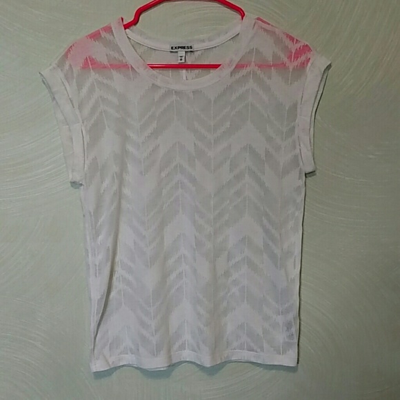 See through shirt.