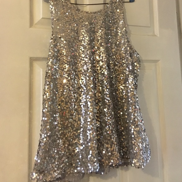 Free People sequin shirt